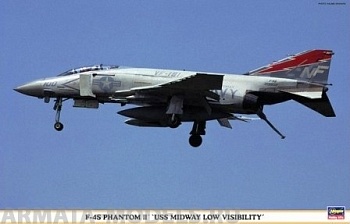 09807 Самолет F-4S Phantom II Uss Midway Low Visibility