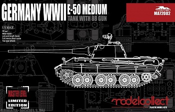 MA72002 Germany WWII E-50 Medium Tank with 88 Gun