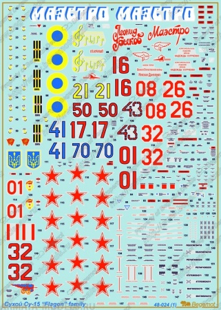 48024 Декаль Сухой Су-15 (2)