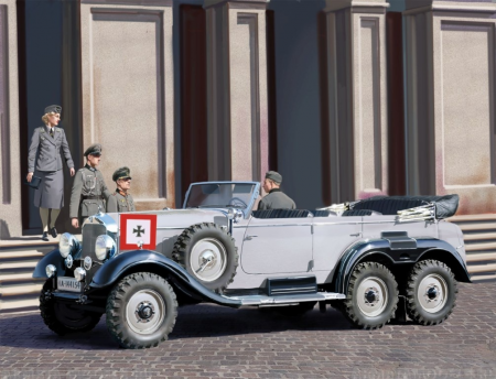 35531 Германский автомобиль G4 (1939) с пассажирами ICM