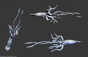 AM35005 Гигантский кальмар (Кракен) 1/350