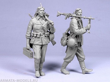 Т-35077 Барбаросса Немецкие пехотинцы с МГ-34 (лето 1941 г) (2)