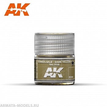 RC060 Краска Real Colors Dunkelgelb-Dark Yellow RAL 7028  10ml