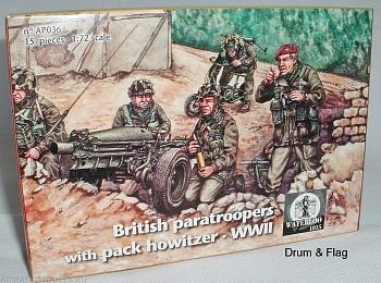 AP036 World War II British Paratroopers with Pack Howitzer