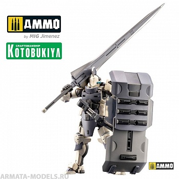 KTOHG045 Коллекционая сборная модель  HGPM 1/24 Governor Armor Type Knight Bianco 8 cm