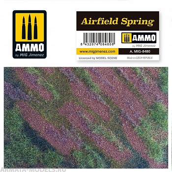 AMIG8480 Ammo Mig Основание для диорамы - взлетно-посадочная полоса, весна AIRFIELD SPRING