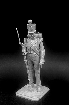 CHM-54343. Шассер 16-го легкого пехотного батальона, Голландия 1815 г. 54 мм. Материал - смола.