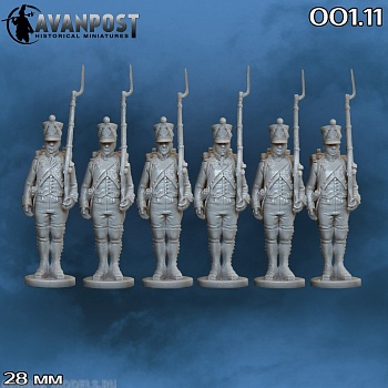 001.11АП Французская линейная пехота: фузилерная рота