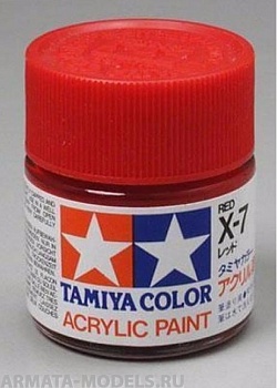 81507T Х-7 Red (Красная) краска акрил. 10мл.
