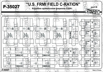 P-35027 U. S. FRMI Field C-Ration part III