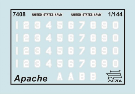 7408 Американский вертолет Апач АН-64 Звезда