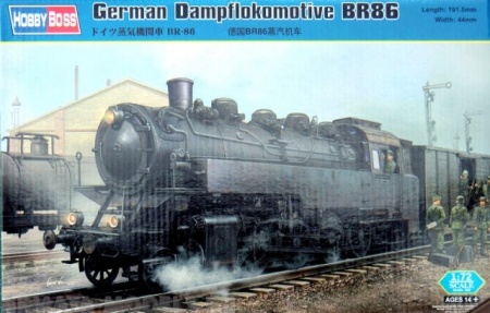 82914 Локомотив German Dampflokomotive BR86 1/72 Hobby Boss