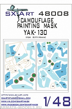 48008SX Камуфляжная маска Як-130 (KittyHawk)