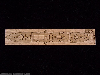 AW20068 Деревянная палуба для Imperial Chinese Navy Ching Yuen