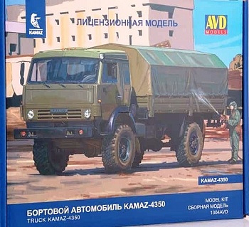 1304AVD Сборная модель КАМАЗ-4350 4x4 Мустанг