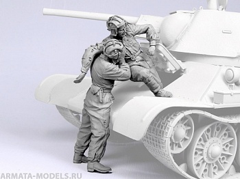 T35113 Экипаж подбитого советского танка (T-34/76) (2)