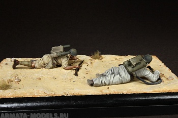 35170SOGA Flamethrower team Italian Guastatori in North Africa.